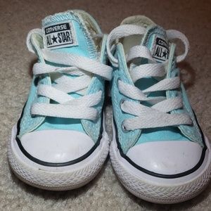 Teal Chucks size 5